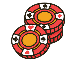 Red poker chips