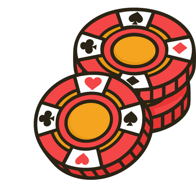 Red poker chips